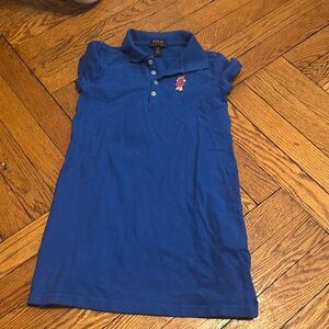 A girls blue polo dress size 6x